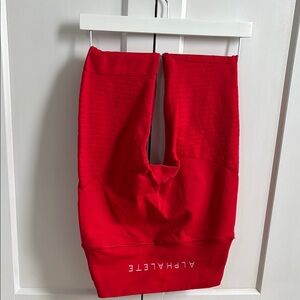 Alphalete Red Leggings Vibrant and Stylish